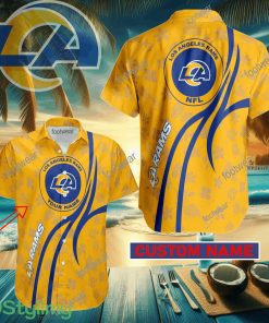 Los Angeles Rams Custom Name Hawaiian Shirt New For Men Women Fans Gift - Los Angeles Rams Custom Name Hawaiian Shirt New For Men Women Fans Gift