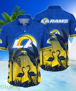 Los Angeles Rams NFL Couple Flamingo Hawaiian Shirt Sport Gift For Fans Product Photo 1