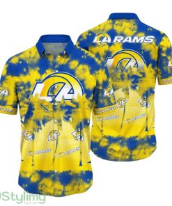 Los Angeles Rams NFL Hawaiian Shirt Tropical Pattern Graphic Summer Gift For Fans Product Photo 1