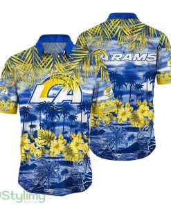 Los Angeles Rams NFL Hawaiian Shirt Tropical Pattern Summer For Sport Fans Product Photo 1