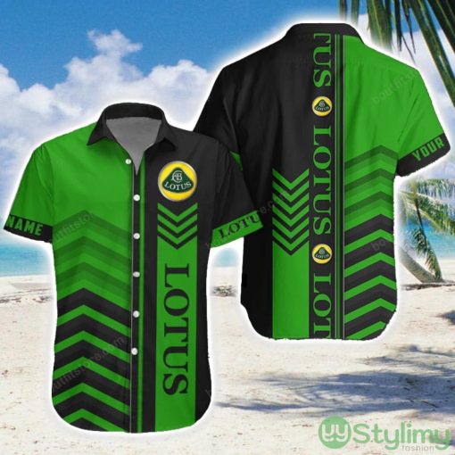 Lotus Green Hawaiian Shirt Men Women Beach Gift Custom Name