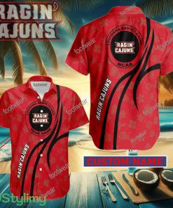 Louisiana Ragin Cajuns Custom Name Hawaiian Shirt New For Men Women Fans Gift - Louisiana Ragin Cajuns Custom Name Hawaiian Shirt New For Men Women Fans Gift