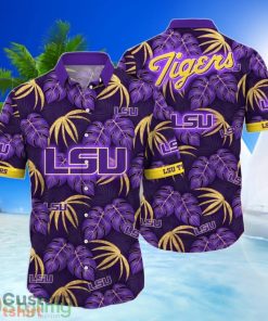 LSU TIGERS NCAA1 Leave Pattern All Over Printed 3D Hawaiian Shirt Product Photo 1