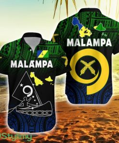 Malampa Province Native Canoe Mix Vanuatu Pig Tusk Black Version Vanuatu Button Down Hawaiian Shirt Trending Summer Product Photo 1
