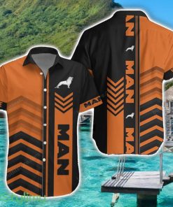 MAN Orange Hawaiian Shirt For Men Women Product Photo 1