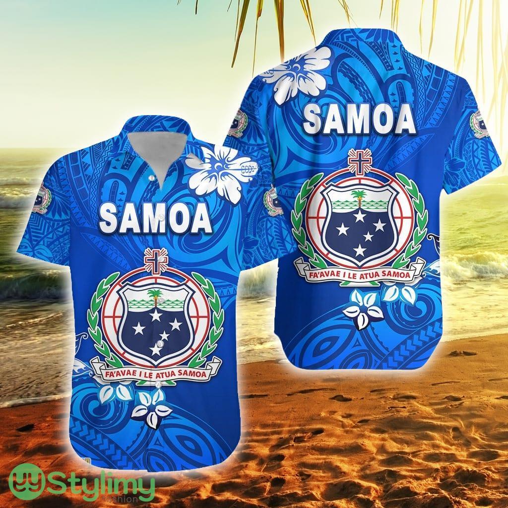 Manu Samoa Rugby Unique Vibes Coat Of Arms Full Blue Samoa Button Down Hawaiian Shirt Trending Summer 2 Manu Samoa Rugby Unique Vibes Coat Of Arms Full Blue Samoa Button Down Hawaiian Shirt Trending Summer Product Photo 1