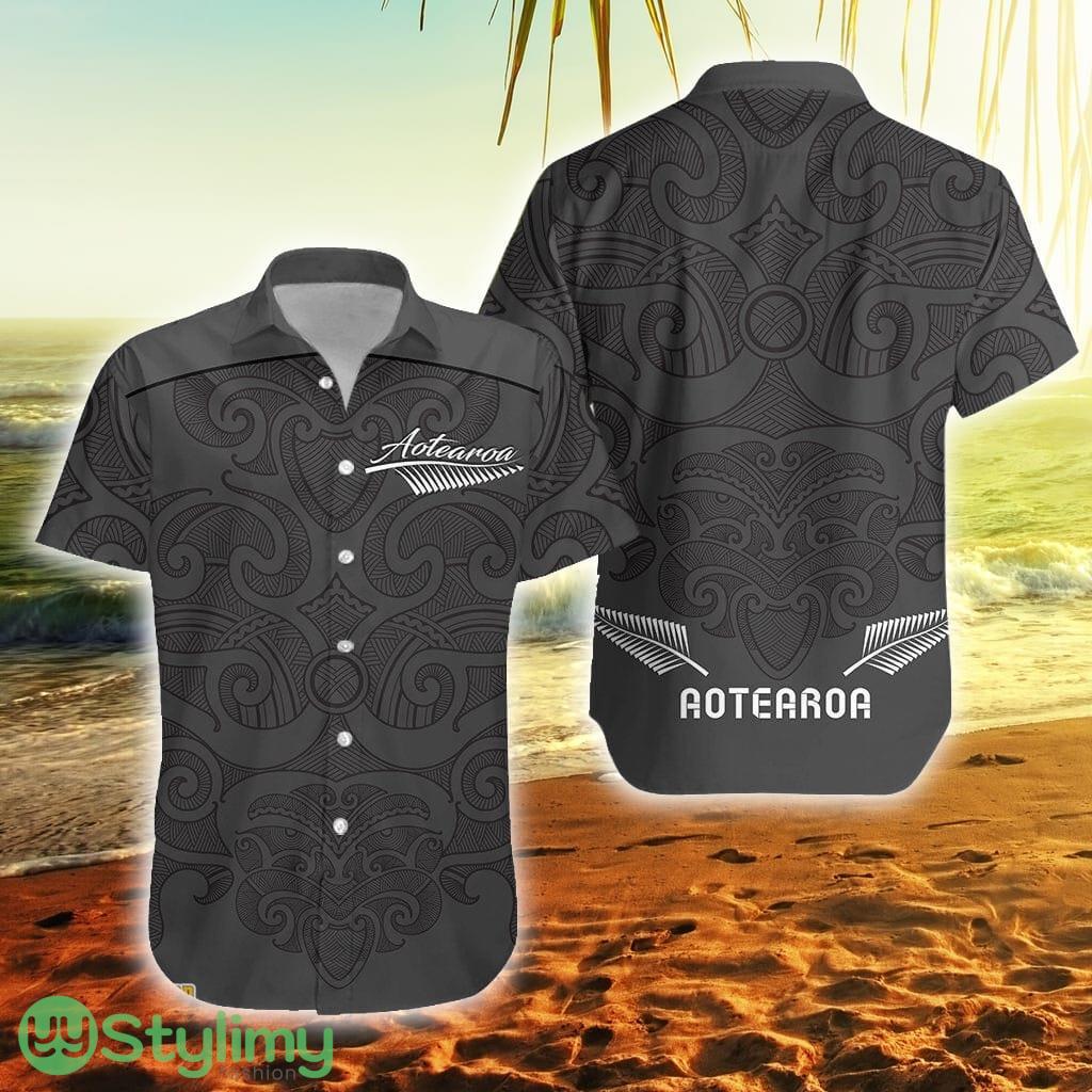 Maori 2021 Aotearoa Tattoo New Zealand Button Down Hawaiian Shirt Trending Summer 2 Maori 2021 Aotearoa Tattoo New Zealand Button Down Hawaiian Shirt Trending Summer Product Photo 1
