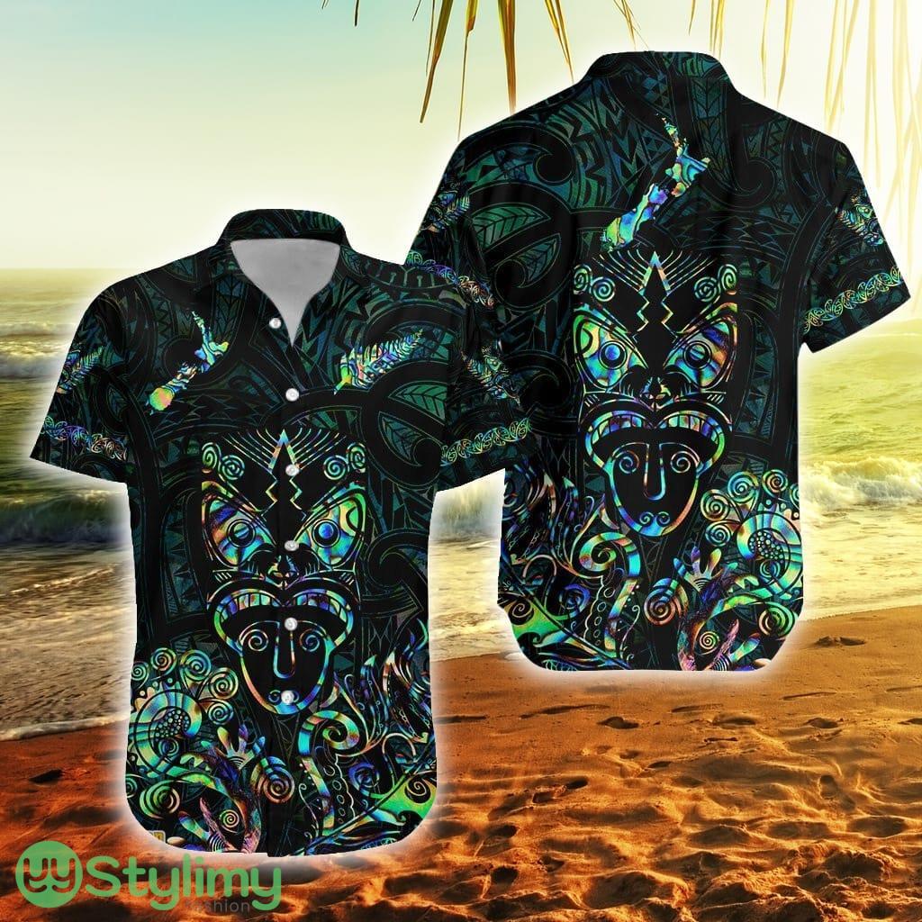 Maori Aotearoa Rugby Haka New Zealand Silver Fern Paua Shell New Zealand Button Down Hawaiian Shirt Trending Summer 2 Maori Aotearoa Rugby Haka New Zealand Silver Fern Paua Shell New Zealand Button Down Hawaiian Shirt Trending Summer Product Photo 1