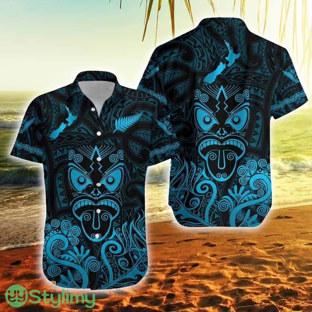 Maori Aotearoa Rugby Haka New Zealand Silver Fern Turquoise New Zealand Button Down Hawaiian Shirt Trending Summer 2 Maori Aotearoa Rugby Haka New Zealand Silver Fern Turquoise New Zealand Button Down Hawaiian Shirt Trending Summer Product Photo 1
