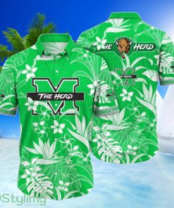 Marshall Thundering Herd NCAA3 3D Printing Hawaiian Shirt Short Sleeves Shirt Product Photo 1