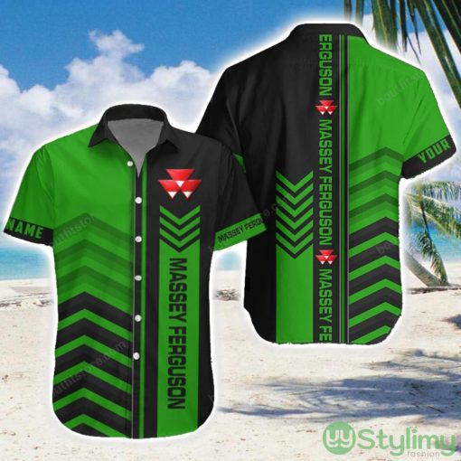 Massey Ferguson Green Hawaiian Shirt Men Women Beach Gift Custom Name