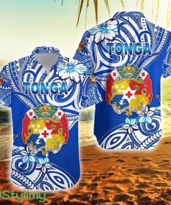 Mate Ma'a Tonga Rugby Polynesian Unique Vibes Blue Tonga Button Down Hawaiian Shirt Trending Summer Product Photo 1