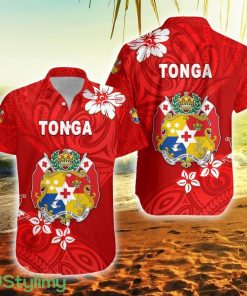 Mate Ma'a Tonga Rugby Polynesian Unique Vibes Full Red Tonga Button Down Hawaiian Shirt Trending Summer Product Photo 1