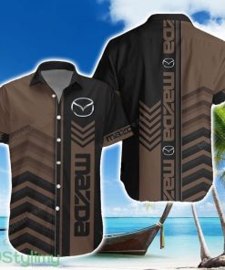 Mazda Brown Hawaiian Shirt Summer Gift For Men Women Custom Name Product Photo 1