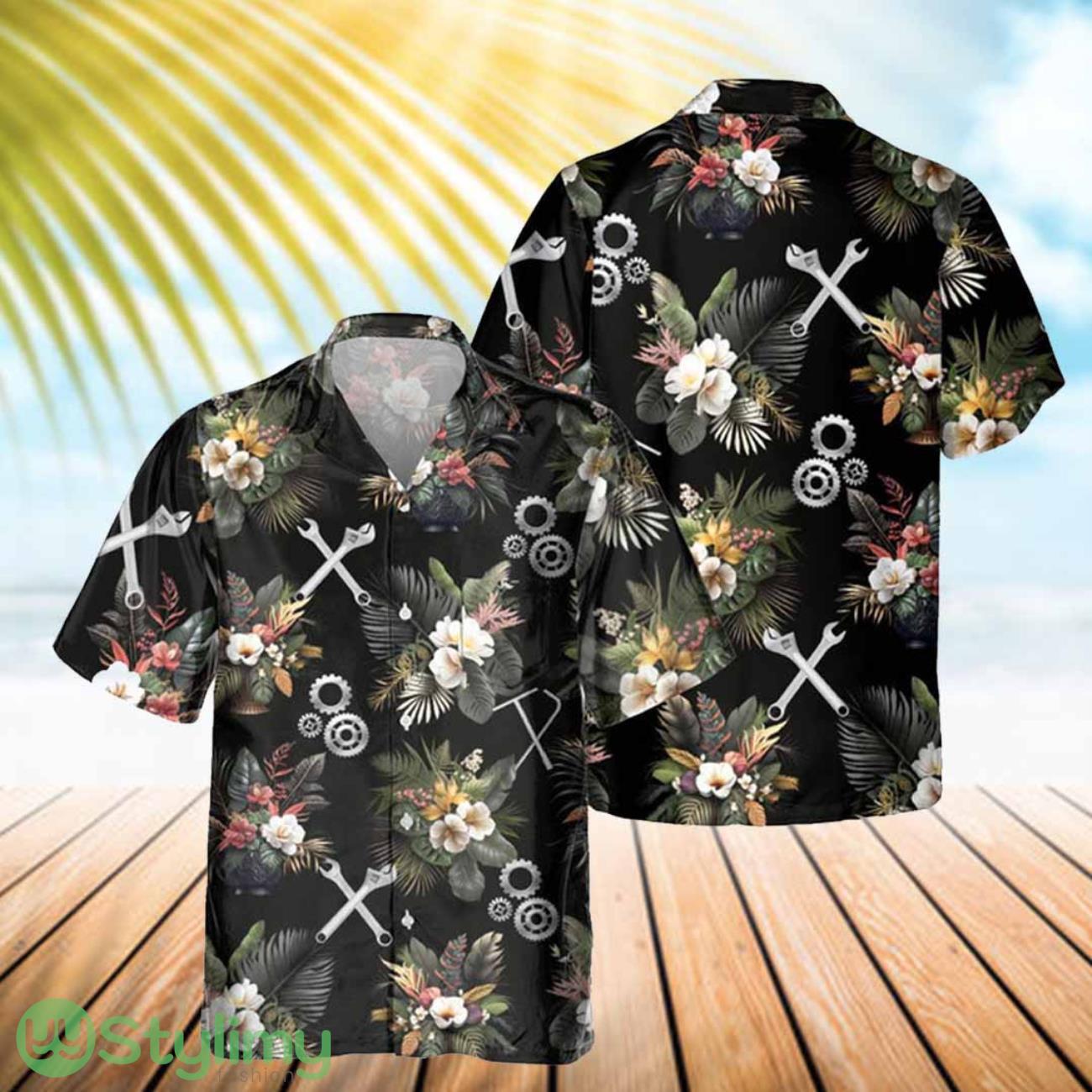 Mechanic 3D Printed Hawaiian Shirt Gift Ideas For Summer 2 Mechanic 3D Printed Hawaiian Shirt Gift Ideas For Summer Product Photo 1