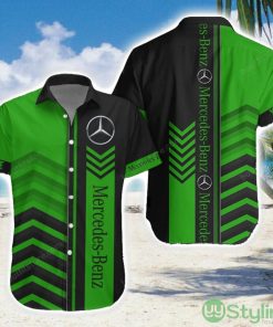 Mercedes-Benz Green Hawaiian Shirt Men Women Beach Gift Custom Name Product Photo 1