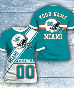 Miami Dolphins All Over Printed Custom Name And Number Nfl 3D Printed Shirt For Hot Fans Product Photo 1