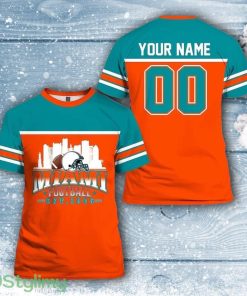 Miami Dolphins All Over Printed Custom Name And Number Nfl 3D Printed Shirt Limited Edition Gift Product Photo 1