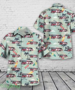 Michigan City, Indiana, Michigan City Fire Department 3D Hawaiian Shirt Product Photo 1