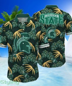 Michigan State Spartans NCAA1 Leave Pattern All Over Printed 3D Hawaiian Shirt Product Photo 1
