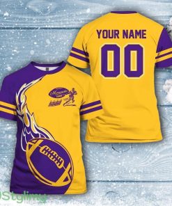 Minnesota Vikings All Over Printed Custom Name And Number Nfl 3D Printed Shirt For Cool Fans Product Photo 1