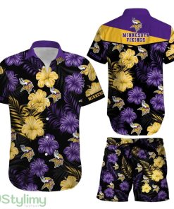 Minnesota Vikings NFL Football Retro Sunset Hawaii Hawaiian Shirt Short Summer Gift Product Photo 1