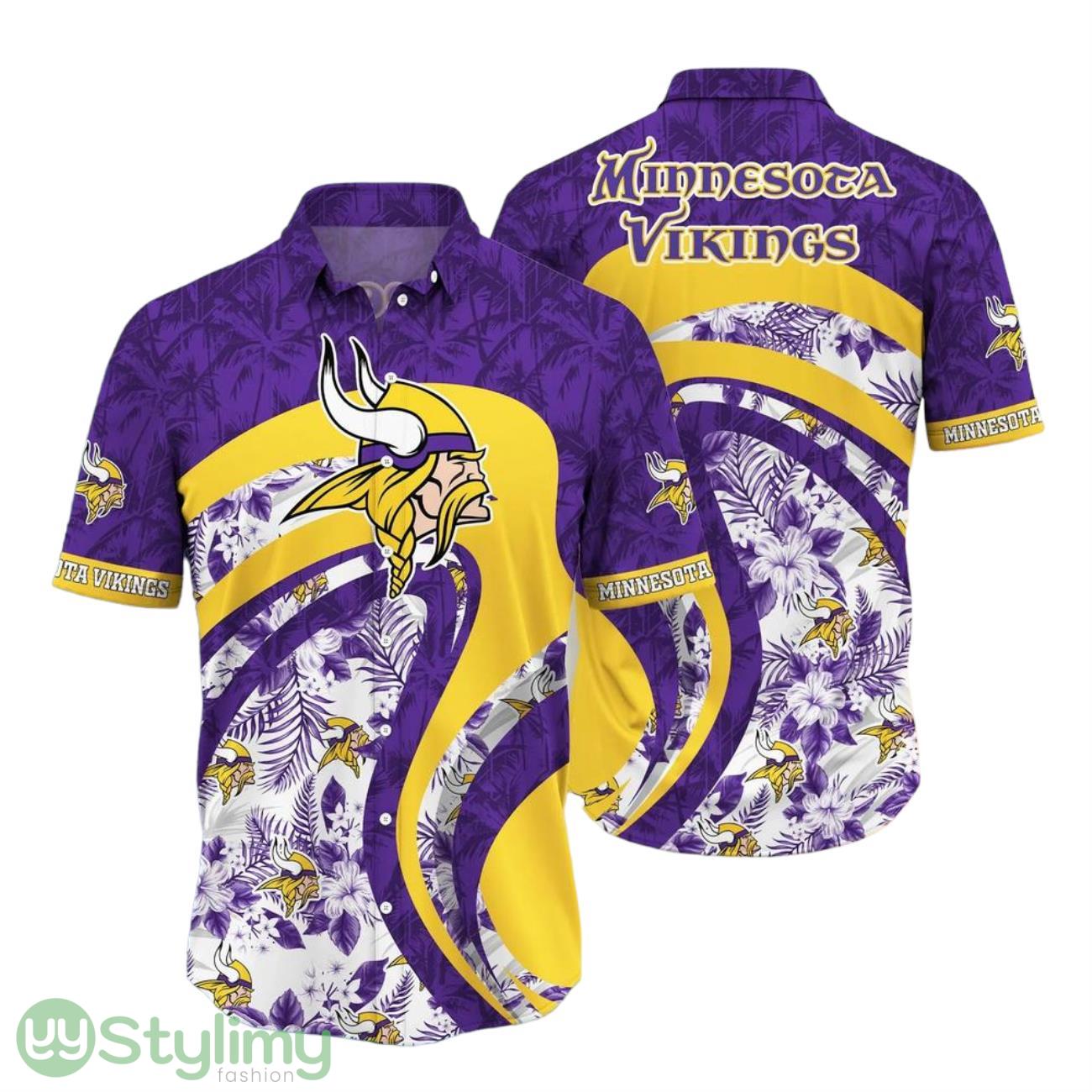 Minnesota Vikings NFL Hawaii Shirt Aloha Floral Tropical Pattern This Summer For Fan 2 Minnesota Vikings NFL Hawaii Shirt Aloha Floral Tropical Pattern This Summer For Fan Product Photo 1