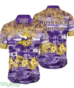 Minnesota Vikings NFL Hawaiian Shirt Tropical Pattern Summer For Sport Fans Product Photo 1