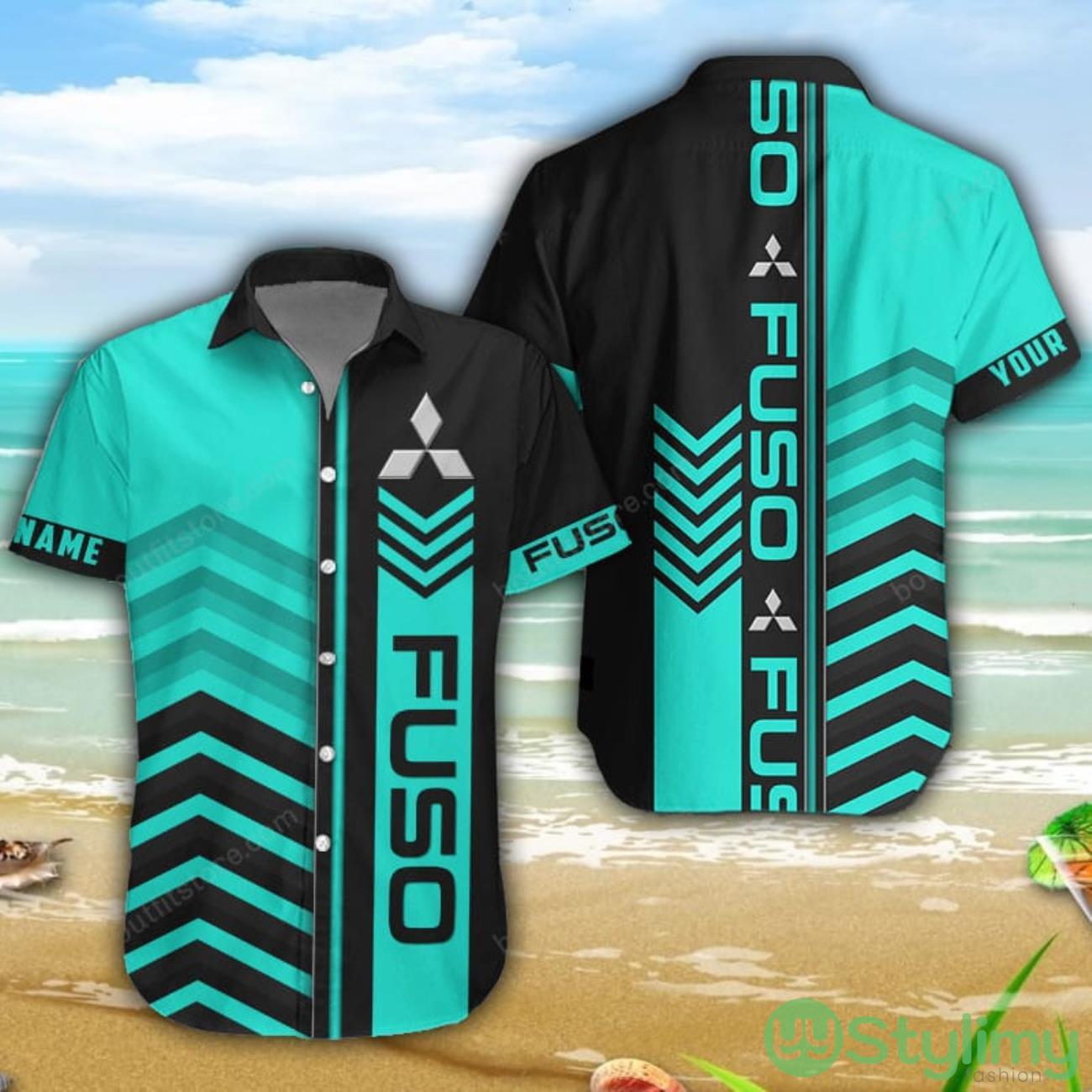 Mitsubishi Fuso 3D Printing Shorts Sleeve Hawaiian Shirt Custom Name 1 Mitsubishi Fuso 3D Printing Shorts Sleeve Hawaiian Shirt Custom Name Product Photo 1