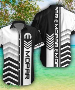 Mopar White Hawaiian Shirt Shorts Sleeve Beach Shirt Custom Name Product Photo 1