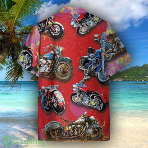 Motobike Unisex Short Sleeve Shirts Hawaiian Shirt For Men Women