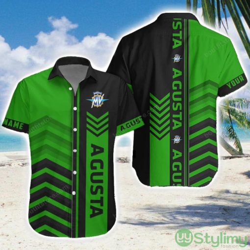 MV Agusta Green Hawaiian Shirt Men Women Beach Gift Custom Name