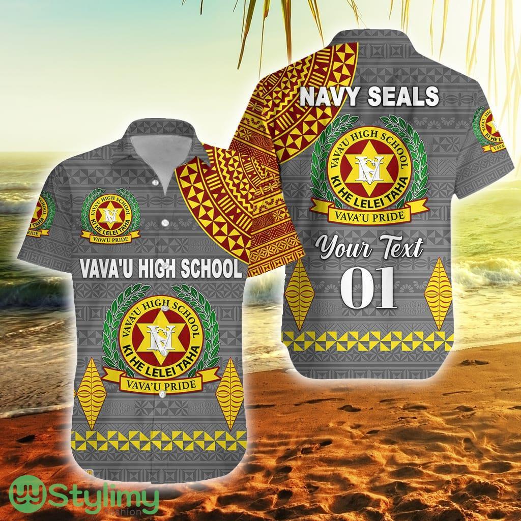 Navy Seals Tonga Vava'u High School Simple Style Grey, Custom Text And Number Tonga Button Down Hawaiian Shirt Trending Summer 2 navy seals tonga vavau high school simple style grey custom text and number tonga button down hawaiian shirt trending summer