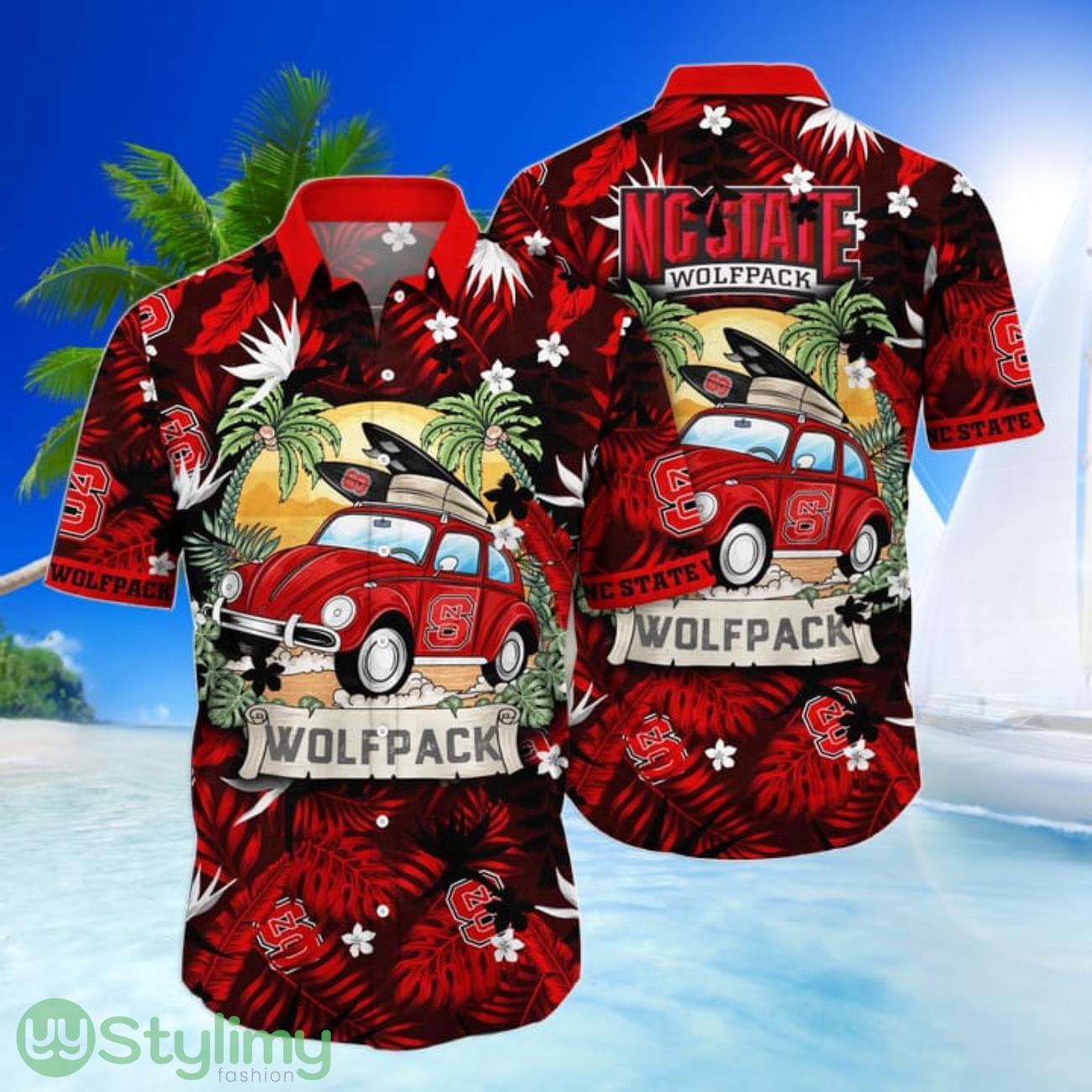 NC State Wolfpack NCAA3 Car Go To beach Hawaiian Shirt Funny Summer Gift 2 NC State Wolfpack NCAA3 Car Go To beach Hawaiian Shirt Funny Summer Gift Product Photo 1