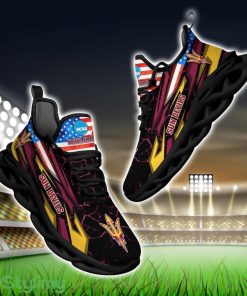 NCAA Arizona State Sun Devils Logo And Flag Custom Name Max Soul Shoes Gift For Fan Product Photo 1