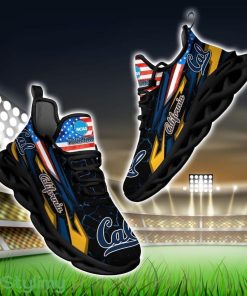 NCAA California Golden Bears Logo And Flag Custom Name Max Soul Shoes Gift For Fan Product Photo 1
