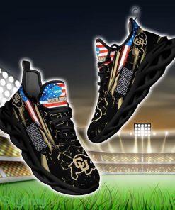 NCAA Colorado Buffaloes Logo And Flag Custom Name Max Soul Shoes Gift For Fan Product Photo 1