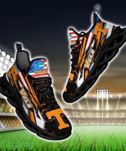NCAA Tennessee Volunteers Logo And Flag Custom Name Max Soul Shoes Gift For Fan Product Photo 1