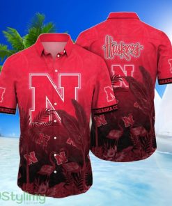 Nebraska Cornhuskers NCAA2 Couple Flamingo Hawaiian Shirt Sport Gift For Fans Product Photo 1