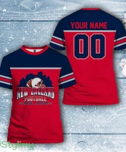 New England Patriots All Over Printed Custom Name And Number Nfl 3D Product Photo 1
