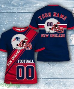 New England Patriots All Over Printed Custom Name And Number Nfl 3D Printed Shirt For Hot Fans Product Photo 1