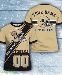 New Orleans Saints All Over Printed Custom Name And Number Nfl 3D Product Photo 1