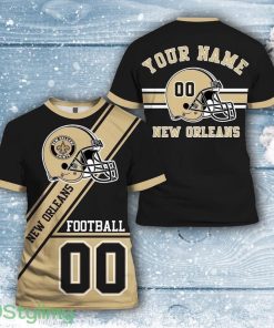 New Orleans Saints All Over Printed Custom Name And Number Nfl 3D Printed Shirt For Big Fans Product Photo 1