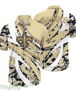New Orleans Saints NFL Hawaiian Shirt Tropical Pattern Summer For Sports Football Fans Product Photo 1