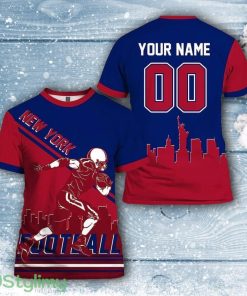 New York Giants All Over Printed Custom Name And Number Nfl 3D Printed Shirt For Hot Fans Product Photo 1