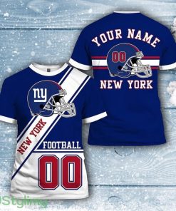 New York Giants All Over Printed Custom Name And Number Nfl 3D Printed Shirt Limited Edition Gift Product Photo 1
