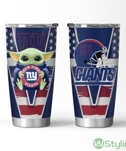 New York Giants Baby Yoda 3D Tumbler Unique Gift For Fans Product Photo 1