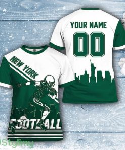 New York Jets All Over Printed Custom Name And Number Nfl 3D Printed Shirt For Awesome Fans Product Photo 1