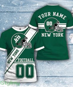 New York Jets Nfl 3D All Over Printed T Shirts Custom Name And Number Shirts For Cool Fans Product Photo 1