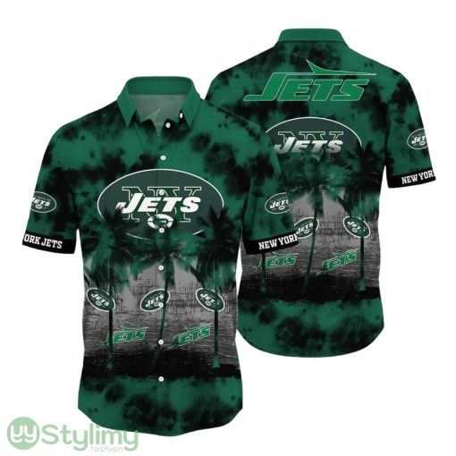 New York Jets NFL Hawaiian Shirt Tropical Pattern Graphic Summer Gift For Fans